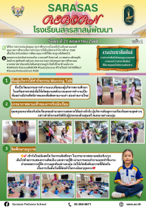 วันอังคาร ที่17 มิถุนายน 2568โรงเรียนสารสาสน์พัฒนาได้รับการตรวจประเมินคุณภาพการศึกษาภายในระดับโรงเรียนตามเกณฑ์คุณภาพการศึกษาเพื่อการดำเนินการที่เป็นเลิศประจำปีการศึกษา 2568.เพื่อเป็นประโยชน์ต่อการพัฒนาคุณภาพให้ได้มาตรฐานดีเลิศต่อไปคณะตรวจประเมินประกอบด้วย นายมนตรี จันทรวงศ์ ,นางสมทรง อธิคมอุภัยโดยมี ดร.สุทธิพงศ์ ยงค์กมล ประธานกรรมการฝ่ายคุณภาพการศึกษาและนายกสภาสถาบันเทคโนโลยีแห่งสุวรรณภูมิ เป็นที่ปรึกษาด้านนโยบาย