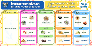 รายการอาหารกลางวัน